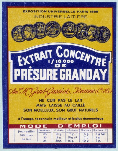 Concentrated extract label of Presure Granday, late 19th century by Unknown artist