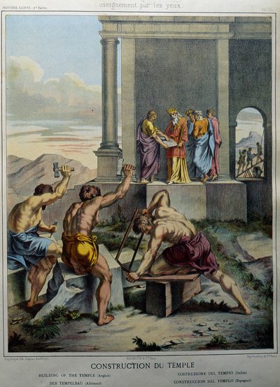 Construction of the Temple of Solomon - in 