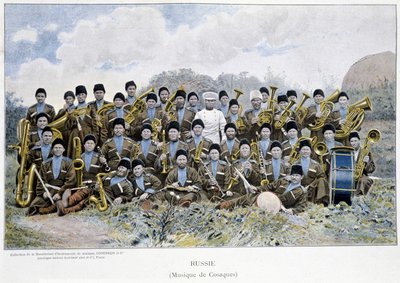 Cossack music band in Russia in the 19th century by Unknown artist