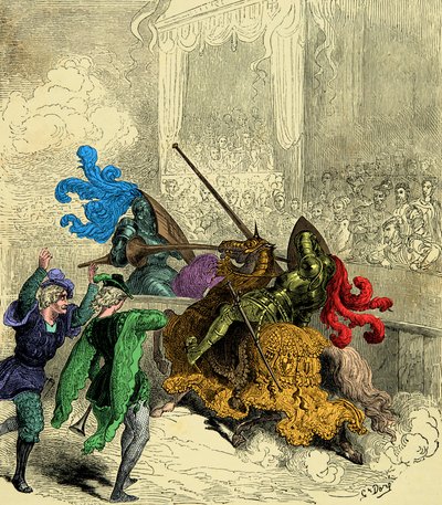 Count Gabriel de Montgomery Fatally Wounding King Henry II by Unknown artist