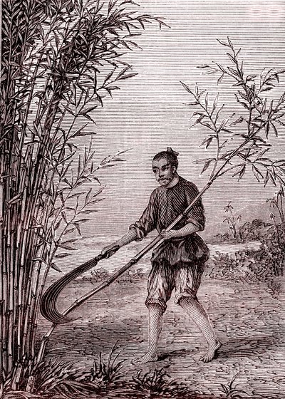 Cutting the Bamboos, Paper Manufacturing in China (3rd Century BC) by Unknown Artist