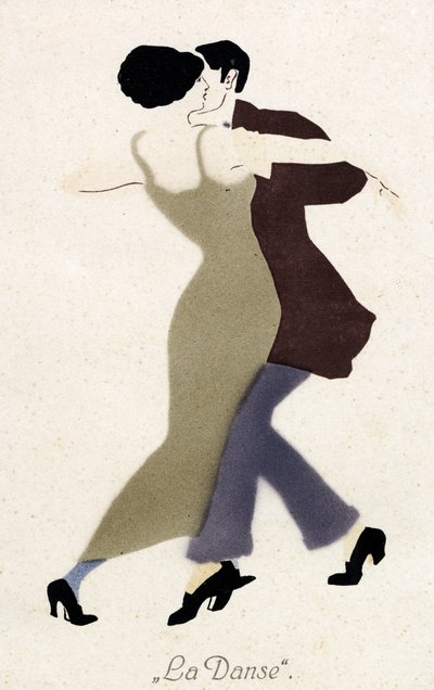 Dancing Couple Tango by Unknown Artist
