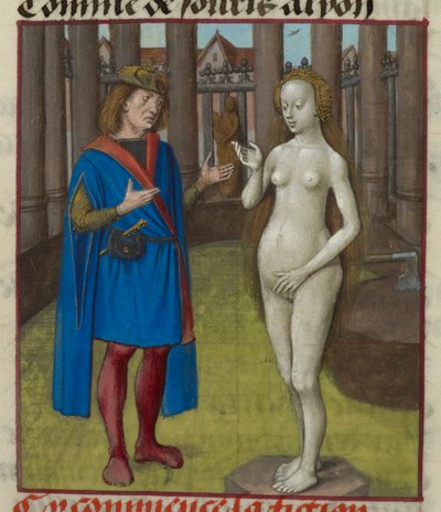 (detail) Pygmalion and the statue by Unknown artist