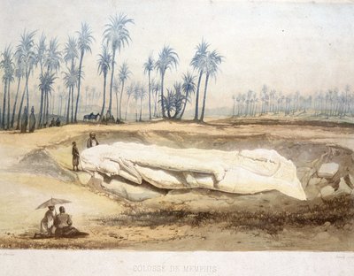 Discovery of the Colossus of Memphis, Ancient Egypt by Unknown artist