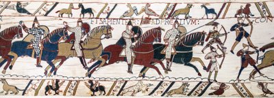 Duke William Encourages His Troops to Prepare Themselves for the Battle Against the English Army, Bayeux Tapestry by Unknown artist