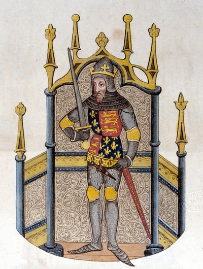 Edward III (1312-1377), King of England Engraving from the Beginning of the 19th Century by Unknown artist