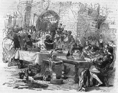 English armor treated at an open table in Amiens in 1475 by Unknown artist