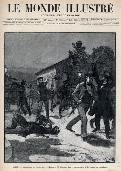 Events in Bulgaria: The Assassination of Mr Beltchef in the Presence of Stefan Stambolov - Sofia by Unknown artist