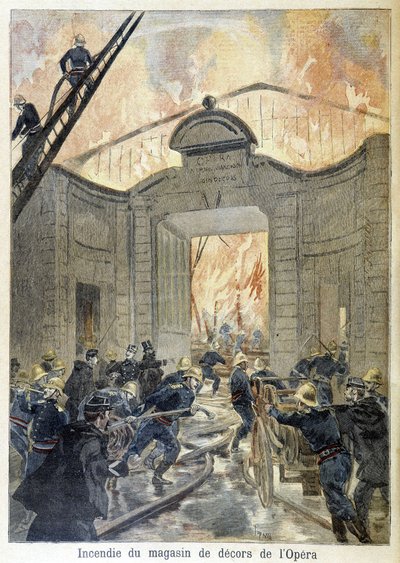 Fire Brigade Intervention During the Fire of the Opera