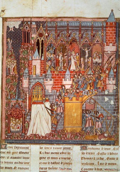 First Crusade: The Siege and Capture of Jerusalem by the Crusaders Led by Godefroy de Bouillon in 1099 by Unknown artist