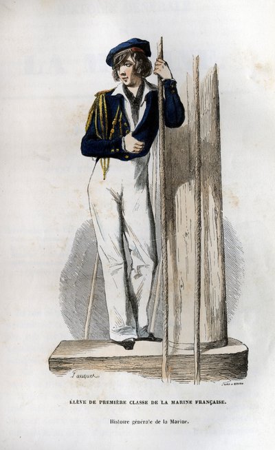 First class student of the French navy. In 
