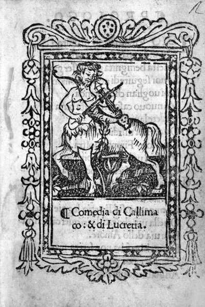 Frontispiece of the Comedy 