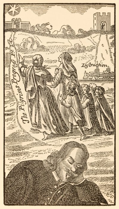 Frontispiece from the Second Part of The Pilgrims Progress From This World, To That Which Is To Come by John Bunyan (1628-1688) by Unknown