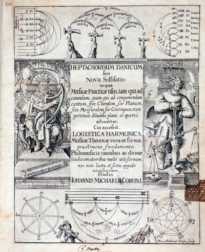 Frontispiece of Heptachordum Danicum by Unknown artist