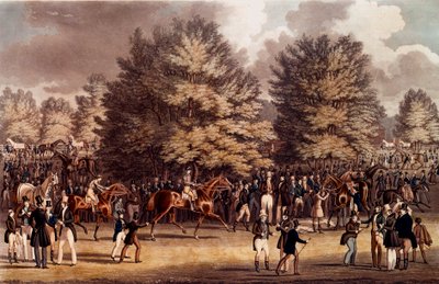 Hippism: The Preparation Before the Race in Epsem, England by Unknown artist
