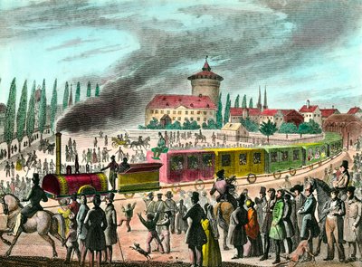 Railway between Paris and Versailles by Unknown artist