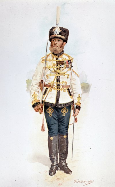 Hussar of the Russian Guard under Nicholas II by Unknown artist
