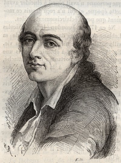 Jean-Claude Delametherie, French naturalist, mineralogist and paleontologist by Unknown artist