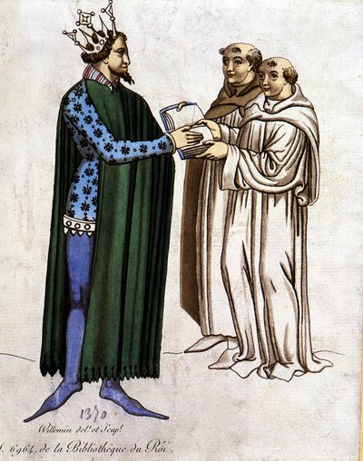 King Arthur and Two Monks by Unknown artist
