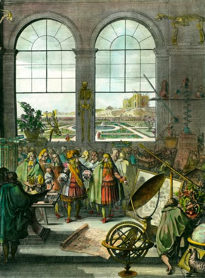 King Louis XIV Visits the Paris Observatory Site by Unknown artist