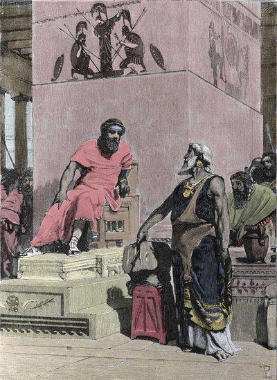 King Tarquin the Elder, of Etruscan origin by Unknown artist