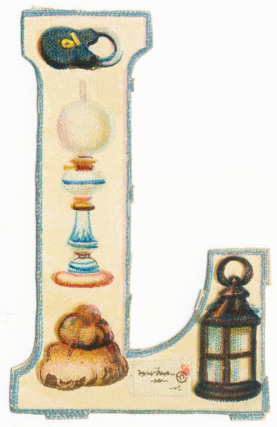 L: Lock, Lamp, Lots of, Letter, Lantern by Unknown artist