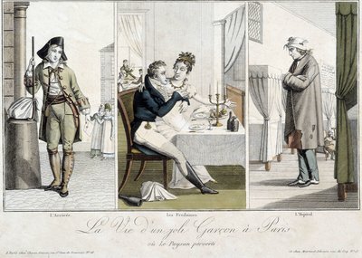 Life of a Pretty Boy in Paris or the Perverted Peasant: The Arrival, the Fredaines and the Hospital by Unknown artist