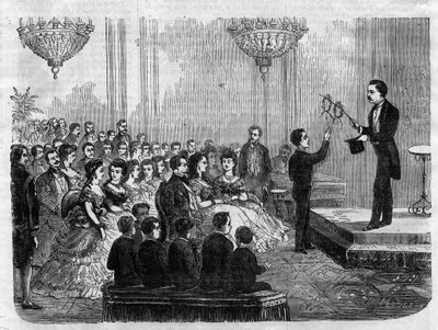 Magic show given by Monsieur Faure Nicolay in the presence of Emperor Napoleon III (1808-1873) and his son Prince Imperial (1856-1879) in 1870 by Unknown artist