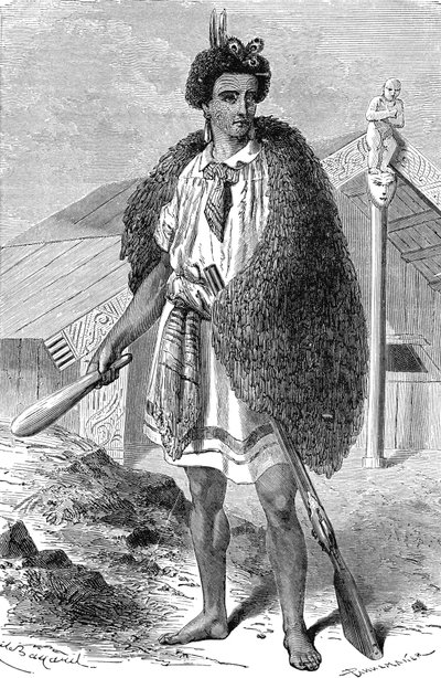 Maori Chef in the Vicinity of Auckland, New Zealand by Unknown artist