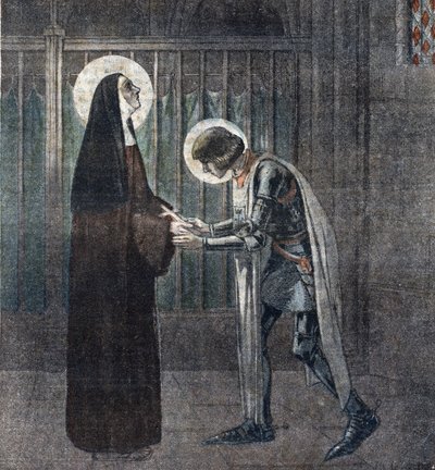 Meeting of Joan of Arc and Colette de Corbie at Moulins by Unknown Artist