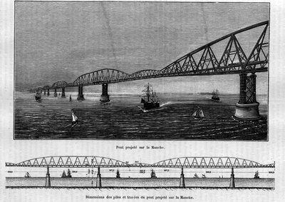 Metallic bridge project on the Channel by Unknown artist