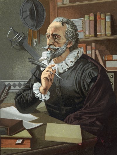 Portrait of Miguel de Cervantes, Spanish writer (1547 - 1616) by Unknown artist