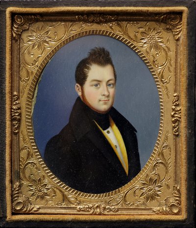 Miniature Portrait of Camillo Benso, Count of Cavour by Unknown artist