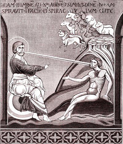 Mosaic Representing the Creation of Man by Unknown artist