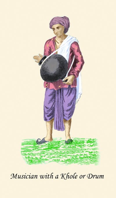 Musician with a Khole or Drum by Unknown Artist