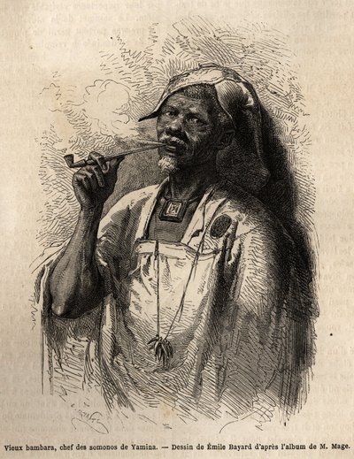 Old Bambara, Chief of Tribe in Yamina by Unknown artist