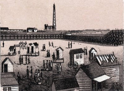 Ostend, Belgium: view of the east baths and harbor by Unknown artist