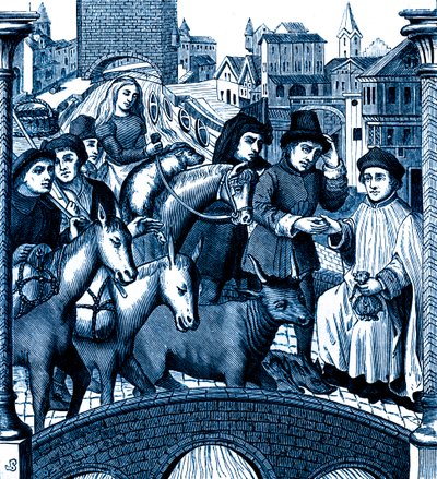 Paying Toll on Passing a Bridge, in Tournai by Unknown artist