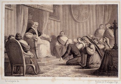 Pius VII (1742 - 1823) revokes the decree ordering the destruction of Sonnino - in Storia d