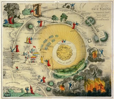 Plan of the Road from the City of Destruction to the Celestial City, engraved expressly for Williams
