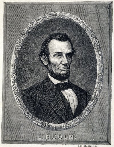Portrait of Abraham Lincoln (1809-1865), President of the United States of America by Unknown artist