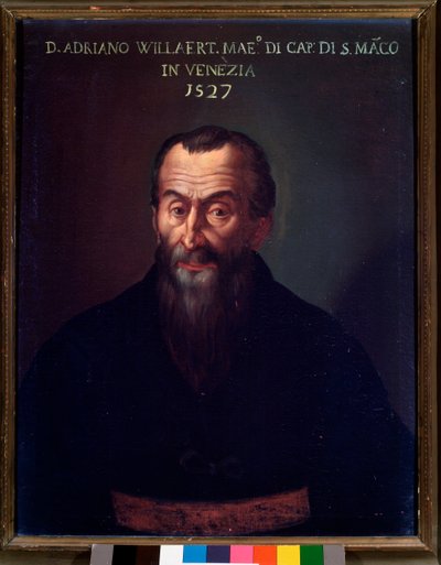 Portrait of Adrian Willaert, Flemish composer by Unknown artist