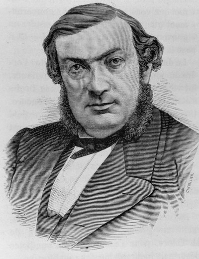 Portrait of Batbie. Engraving from 