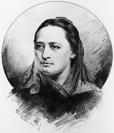 Portrait of Bozena Nemcova by Unknown artist