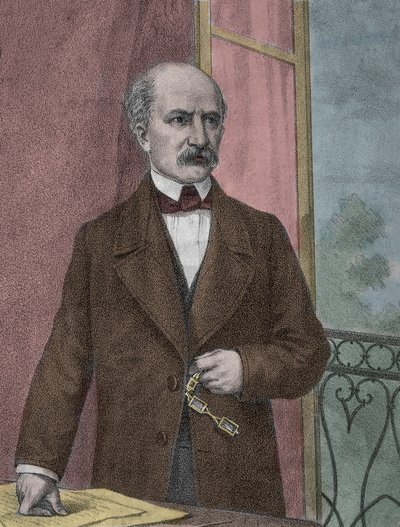 Portrait of Carlo Cattaneo, Italian patriot, philosopher by Unknown artist