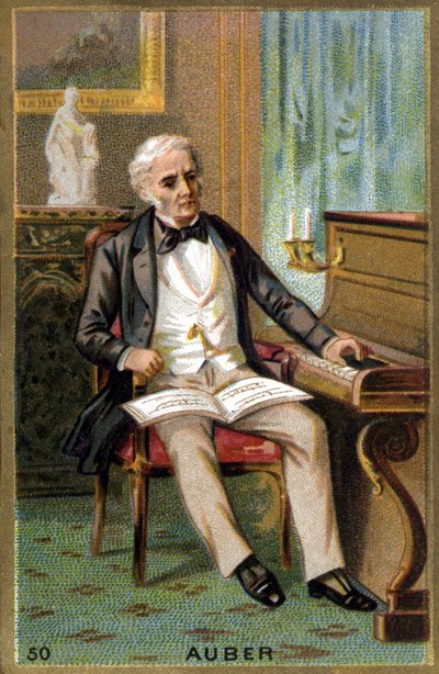 Portrait of Daniel François Esprit Auber, French composer by Unknown artist