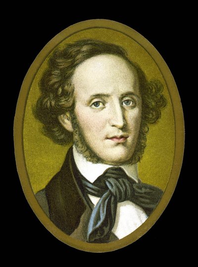 Portrait of Félix Mendelssohn - Bartholdy (1809 - 1847) German composer by Unknown artist