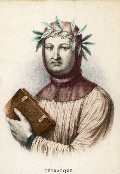 Portrait of Francesco Petrarca, Italian Writer by Unknown artist