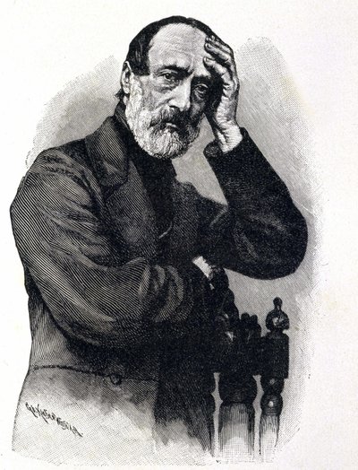 Portrait of Giuseppe Mazzini (1805 - 1872), Italian Patriot and Revolutionary by Unknown artist
