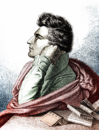 Portrait of Heinrich Heine (1797-1856), German lyrical poet and publicist by Unknown artist